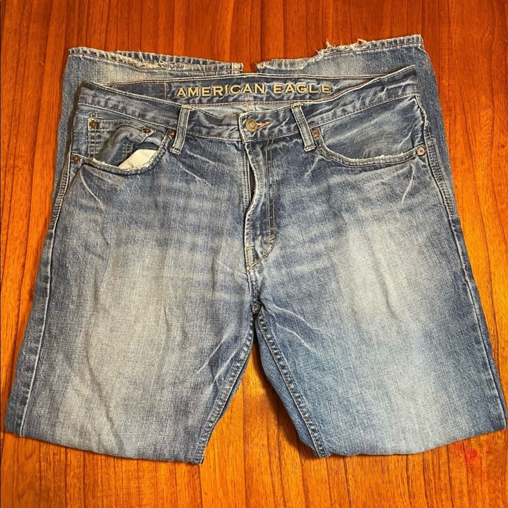 American Eagle low rise boot cut jeans - Picture 2 of 15